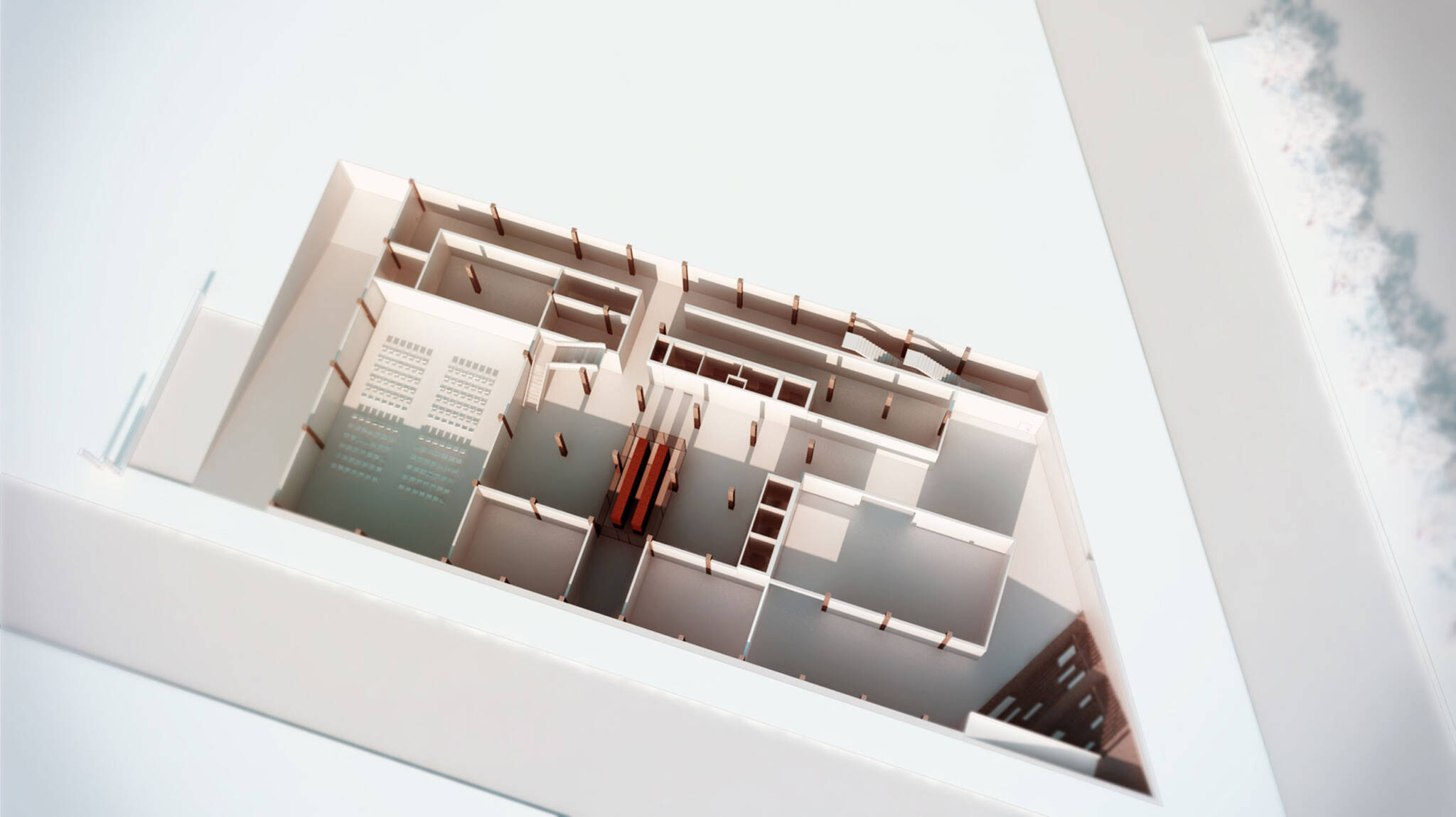 3D floor plan of the American Bible Society project located at the Upper West Side, New York City designed by the architecture studio Danny Forster & Architecture